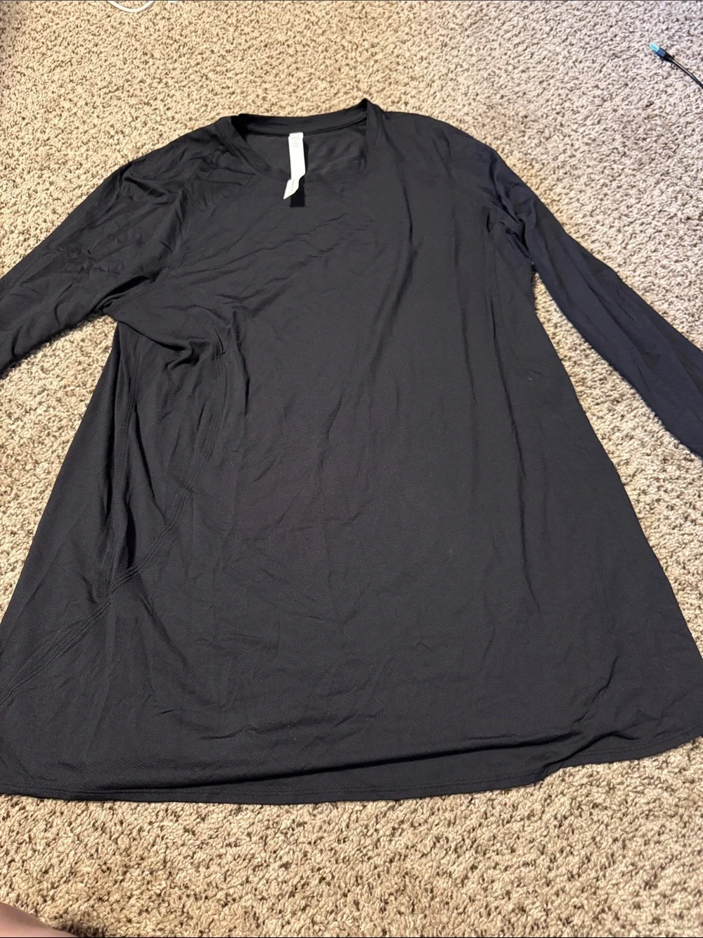 lululemon athletica Black Long Sleeve Crew Tee